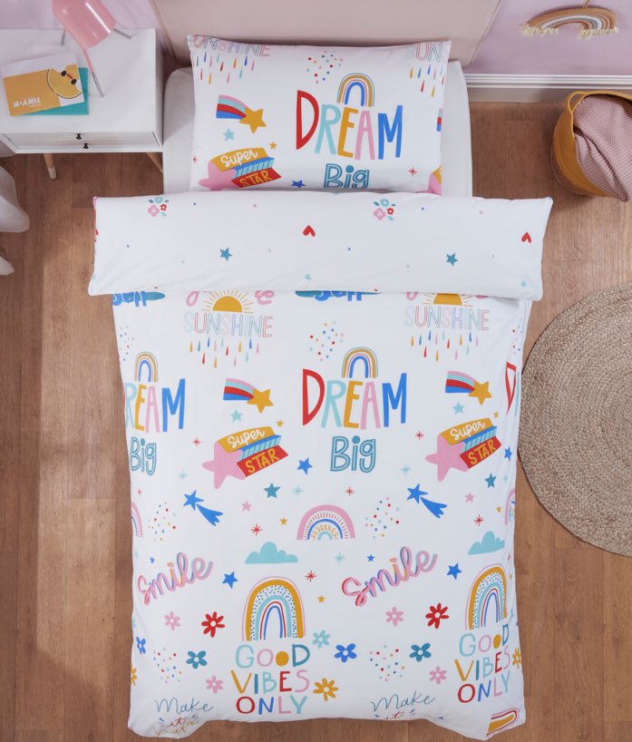 ProductsToShop's tweet image. THE RANGE 🛏️ Dream Big Duvet Cover and Pillowcase Set - Single. tidd.ly/3CkOviP 

#bedding #beddingset #beddingdecor #childrensbedding #childrensduvetsets #singleduvetcover #singleduvetcoverset #affiliate
