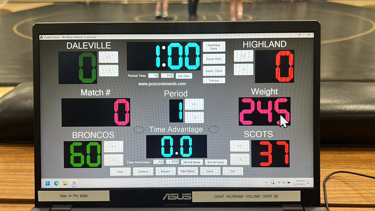 Middle school Bronco wrestlers defeat Anderson Highland 60-37! #WeAreDaleville