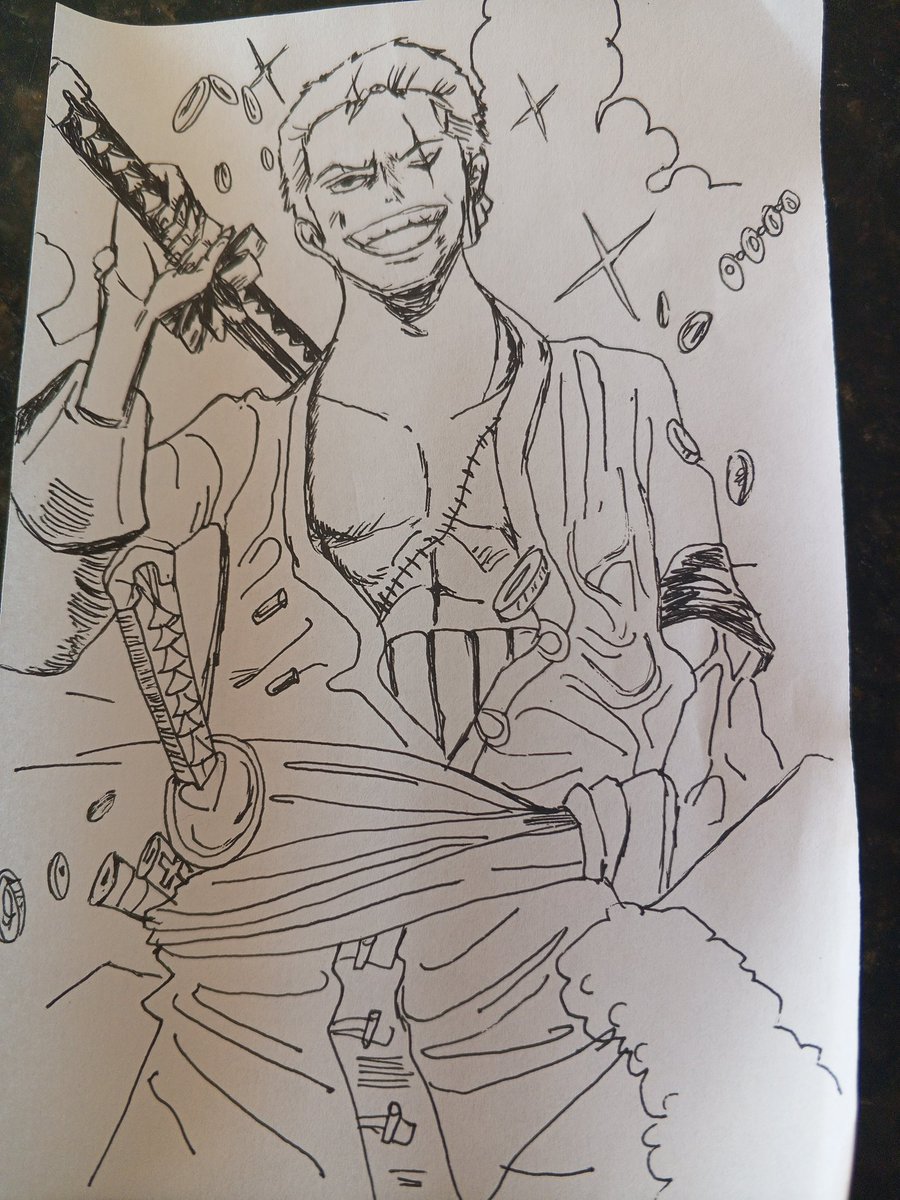 l_vecna's tweet photo. hice este dibujito de zoro https://t.co/oeo0IzABVy