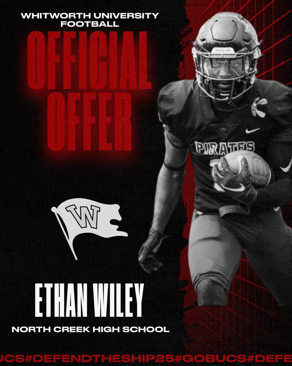 Ethan Wiley (@ethanwiley_) on Twitter photo After a great call with <a href="/coachsandberg/">Rod Sandberg</a> I’m blessed to have received my first offer from Whitworth University!
<a href="/coachtmyers/">Torrey Myers</a> <a href="/coachjharmon/">James Harmon</a> <a href="/CoachHam_/">Donté Hamilton</a> <a href="/BrandonHuffman/">Brandon Huffman</a> After a great call with <a href="/coachsandberg/">Rod Sandberg</a> I’m blessed to have received my first offer from Whitworth University!
<a href="/coachtmyers/">Torrey Myers</a> <a href="/coachjharmon/">James Harmon</a> <a href="/CoachHam_/">Donté Hamilton</a> <a href="/BrandonHuffman/">Brandon Huffman</a>