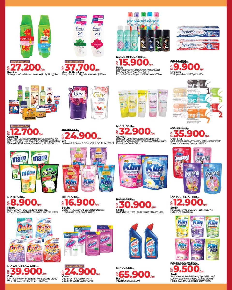 LuLuHyperID's tweet photo. Hadir di #LuLuStoreID
Cakung • BSD • Sawangan • Bekasi
Belanja segala keperluan kamu dan rumah dengan harga spesial mulai dari 23 Januari - 5 Februari 2025 hanya di Lulu Store.

Ayo segera kunjungi cabang terdekat LuLu untuk mendapatkan promo hematnya! 😁👍 https://t.co/bc6whBf0q6