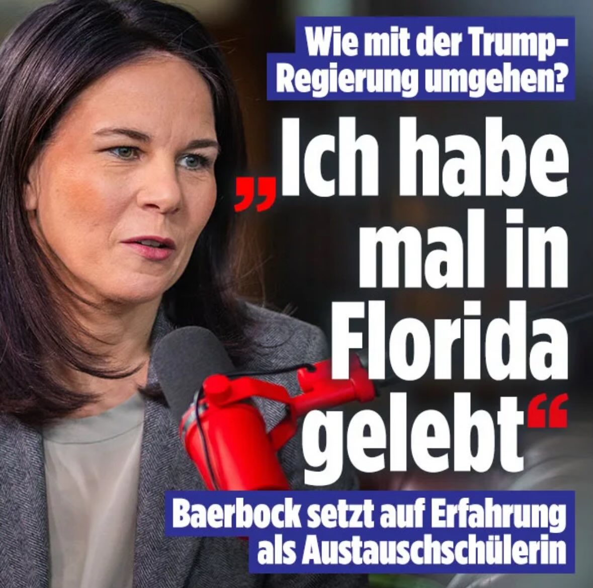 queru_lant's tweet photo. Baerbock droht Trump.

„Ich habe mal in Florida gelebt, das darf man nicht unterschätzen“

Angebilich als Austauschschülerin. Das dürfte wohl ebenso gelogen sein, wie ihr Völkerrechtsstudium in England. Sonst wäre ihr Englisch wohl kaum so miserabel. https://t.co/bzemGkHuAY