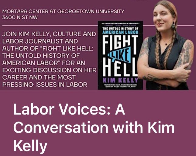 Kim Kelly (@grimkim) on Twitter photo Gonna be in D.C. tomorrow afternoon chatting about labor and my wacky career with <a href="/jgasspoore/">Jordan Gass-Poore' π</a> from <a href="/WDIPpodcast/">What Does It Profit Podcast</a> at <a href="/GeorgetownKILWP/">Kalmanovitz Initiative</a>! Itβs a free event and Iβm bringing copies of my book, come hang out :) Gonna be in D.C. tomorrow afternoon chatting about labor and my wacky career with <a href="/jgasspoore/">Jordan Gass-Poore' π</a> from <a href="/WDIPpodcast/">What Does It Profit Podcast</a> at <a href="/GeorgetownKILWP/">Kalmanovitz Initiative</a>! Itβs a free event and Iβm bringing copies of my book, come hang out :)
