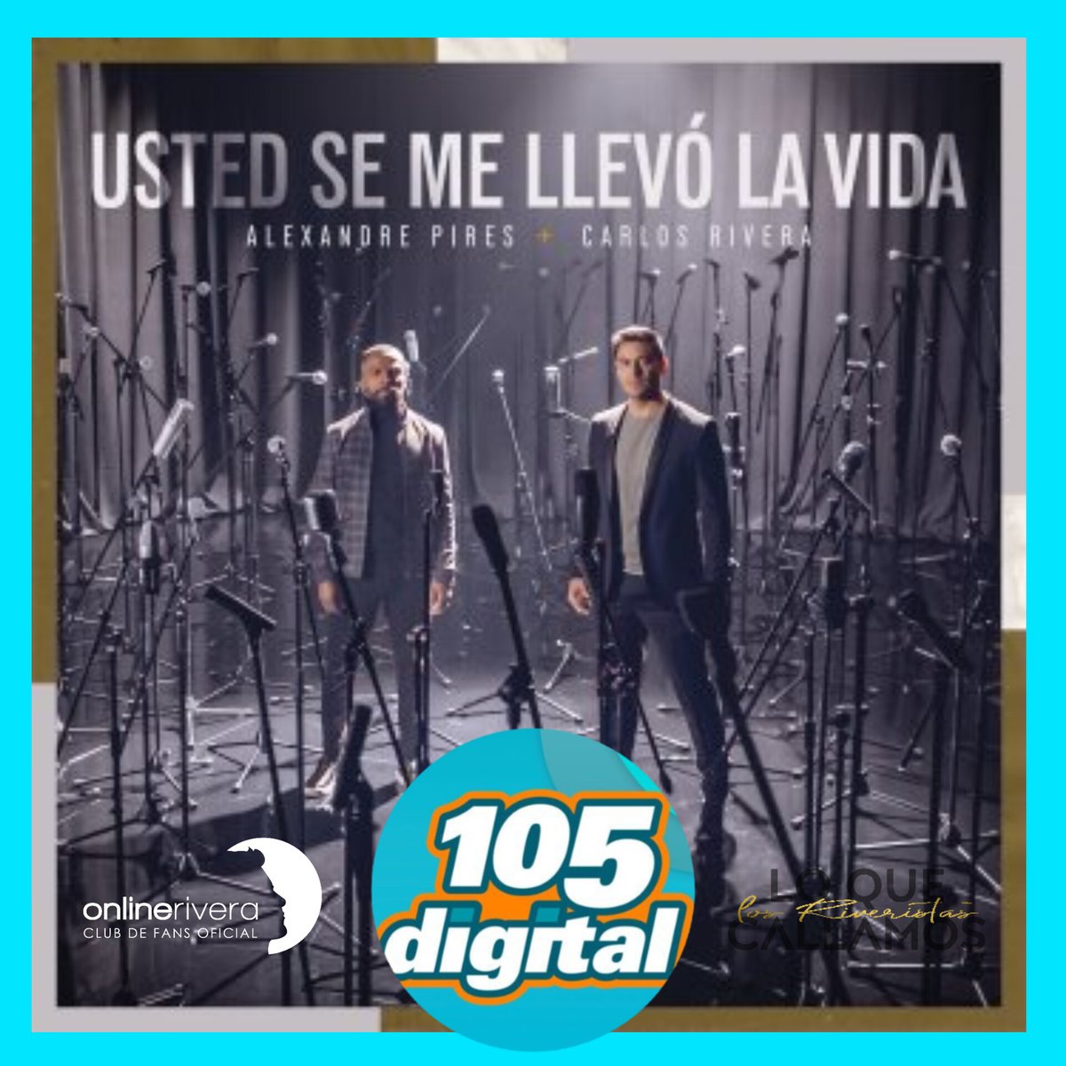 OnlineRiveraSin's tweet photo. Hola @105digitalfm Dejamos nuestros votos para la nueva canción #UstedSeMeLlevóLAVida de @_CarlosRivera & @AlexandrePires en el #TopDigital #Digital105
@WestWoodEntt @Online_RiveraP @sonymusicmexico @LQCLRiveristas https://t.co/zNzFbJc2Yw