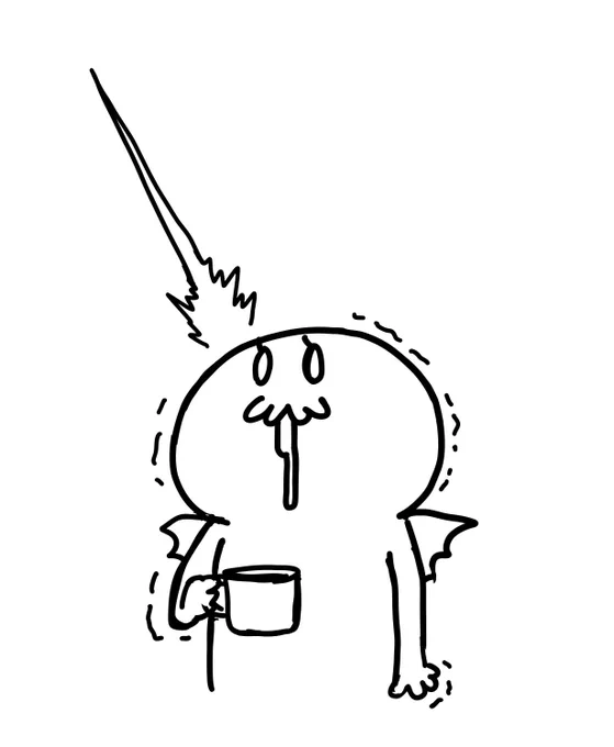 食後のコーヒーが濃いめで良い感じ 