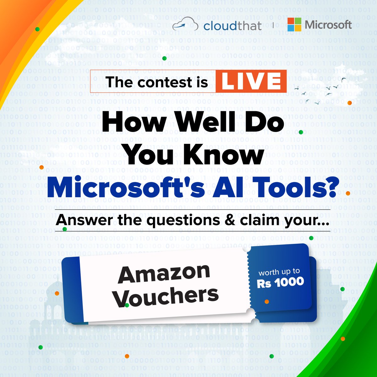 The wait is over - the contest is LIVE!

Here’s how you can win exciting Amazon Vouchers worth up to ₹1000:
1. Answer all the 3 questions correctly
2. Follow all our pages &amp; like the post
3. Tag 3 friends in the comments section
4. Win Amazon Vouchers worth up to Rs 1000

Stay