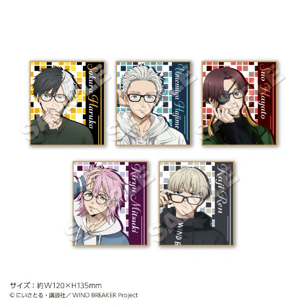 windbreaker 眼鏡姿 Glasses スクエア 缶バッジ 蘇枋 隼飛