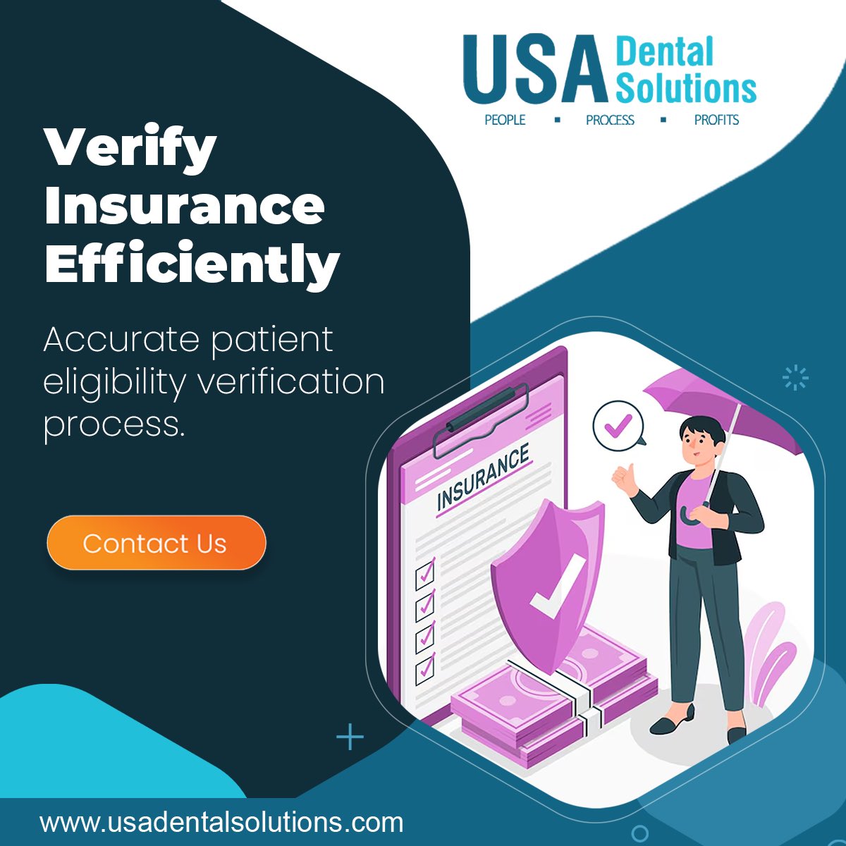 _USADS's tweet photo. Ensure accurate eligibility verification for faster, error-free claim approvals.

#insuranceverification #usads #rcm #eligibilitychecks #claimsuccess https://t.co/l9pt5ug5Cb