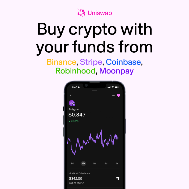 Uniswap's tweet photo. Easily access thousands of tokens across 12 chains. 

The safe, simple way to swap on the largest onchain marketplace.