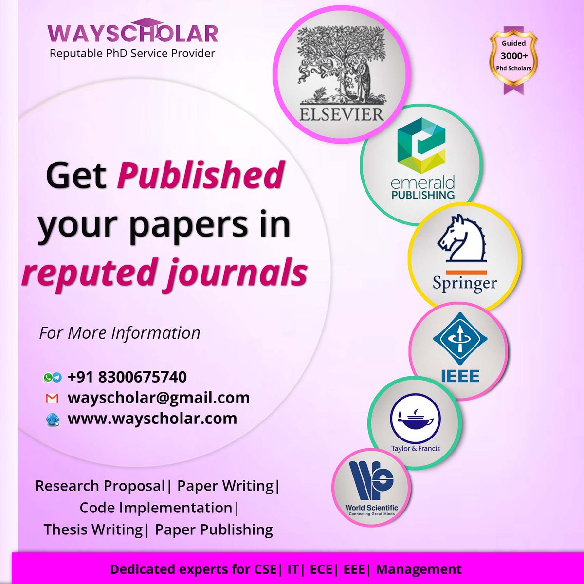 wayscholar's tweet photo. #PhDassistance #PhDsupport #PhDGuidance #PhDhelp #PhDResearch
#programming #iot #dataanalysis #cloudcomputing #bigdata #database #deeplearning #wayscholar #keralaphd #researchpaper #thesiswriting #phdinmanagement #researchproposal #proposalwritingservice #researchsynopsis https://t.co/PFXZ3ByD7P