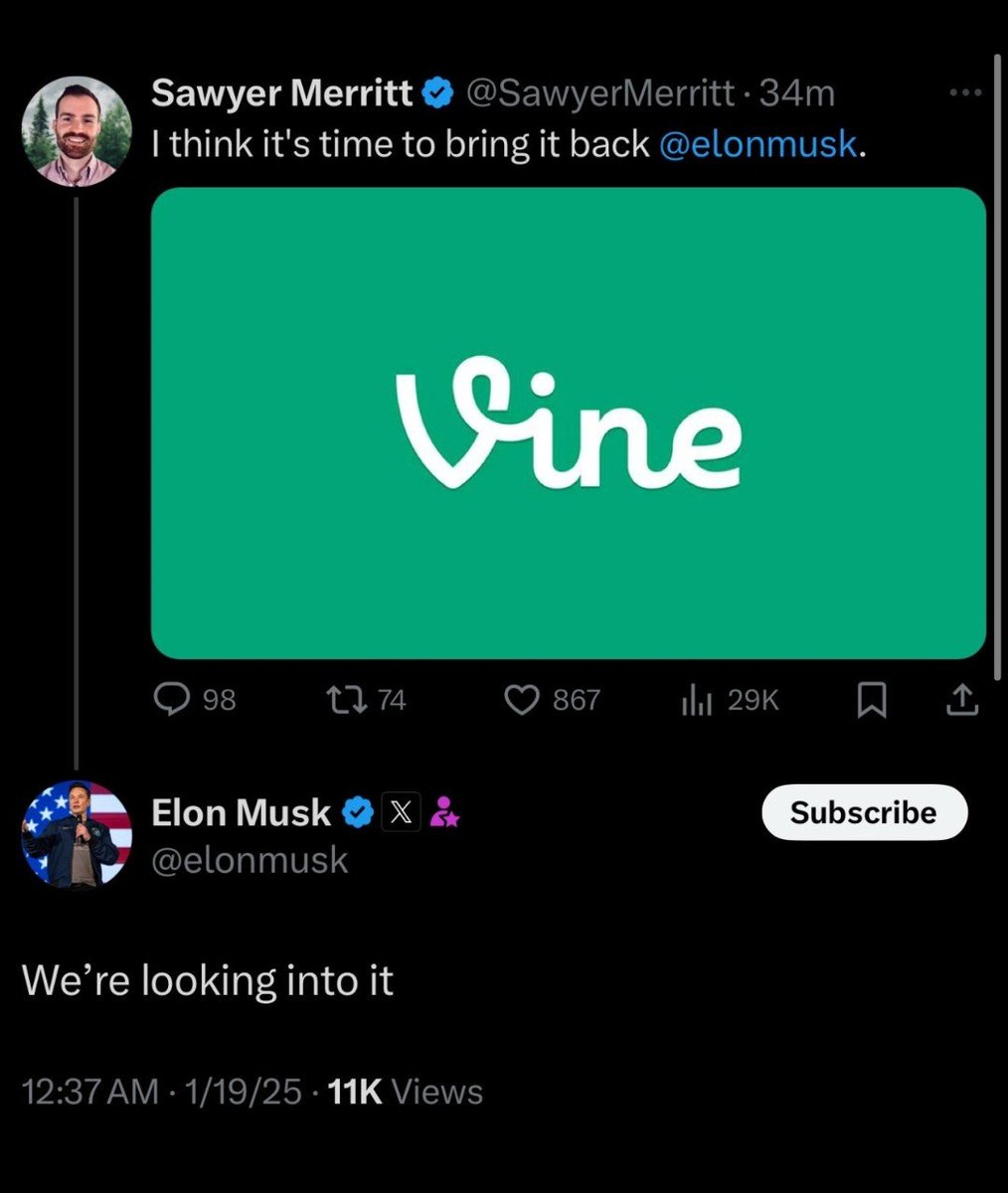 $VINE will be all over the headlines soon

I think we found the next $1BN meme

Just a matter of time, the narrative is there
