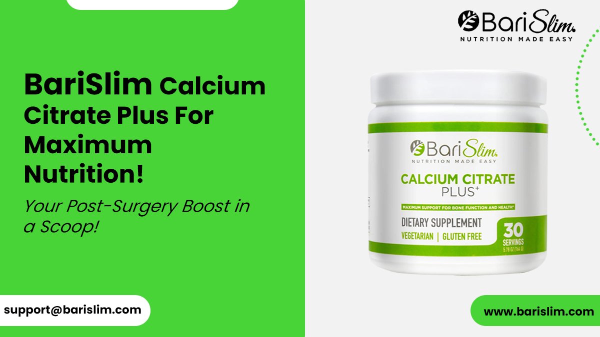 BariSlim12's tweet image. After surgery, you deserve the best! BariSlim Calcium Citrate Plus is gluten-free, affordable, and packed with nutrients to keep you strong. Stay Strong, Stay Healthy!

barislim.com/products/calci…

#BariSlim #CalciumPower #BariatricJourney #WellnessMadeEasy