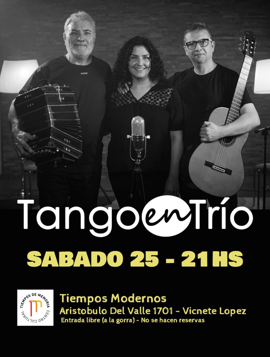 tangoentrio's tweet photo. Este sábado!! https://t.co/92D97hlhGC
