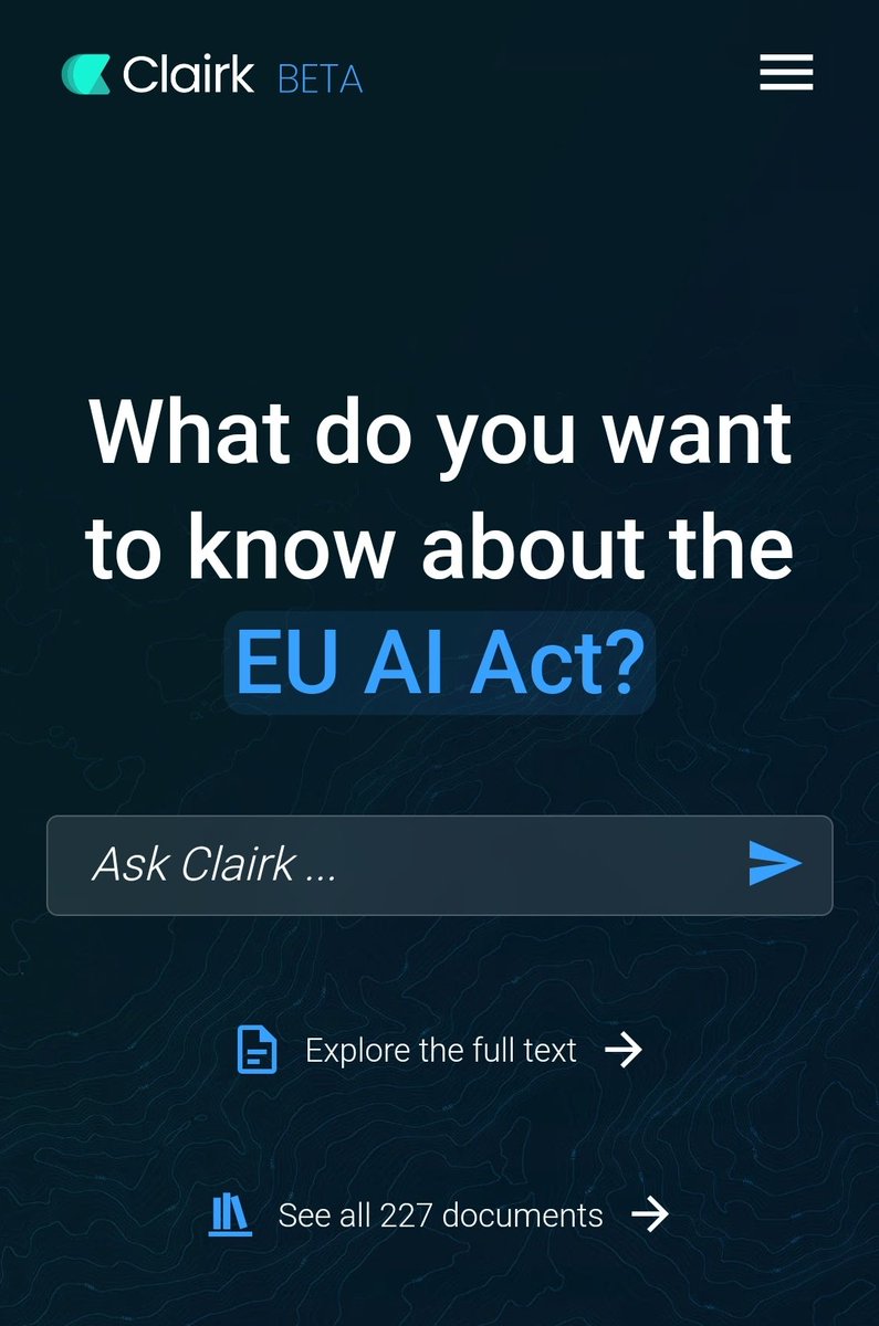 Clairk, la IAG a la que se le puede consultar por normativa acerca de la inteligencia artificial. 

clairk.digitalpolicyalert.org