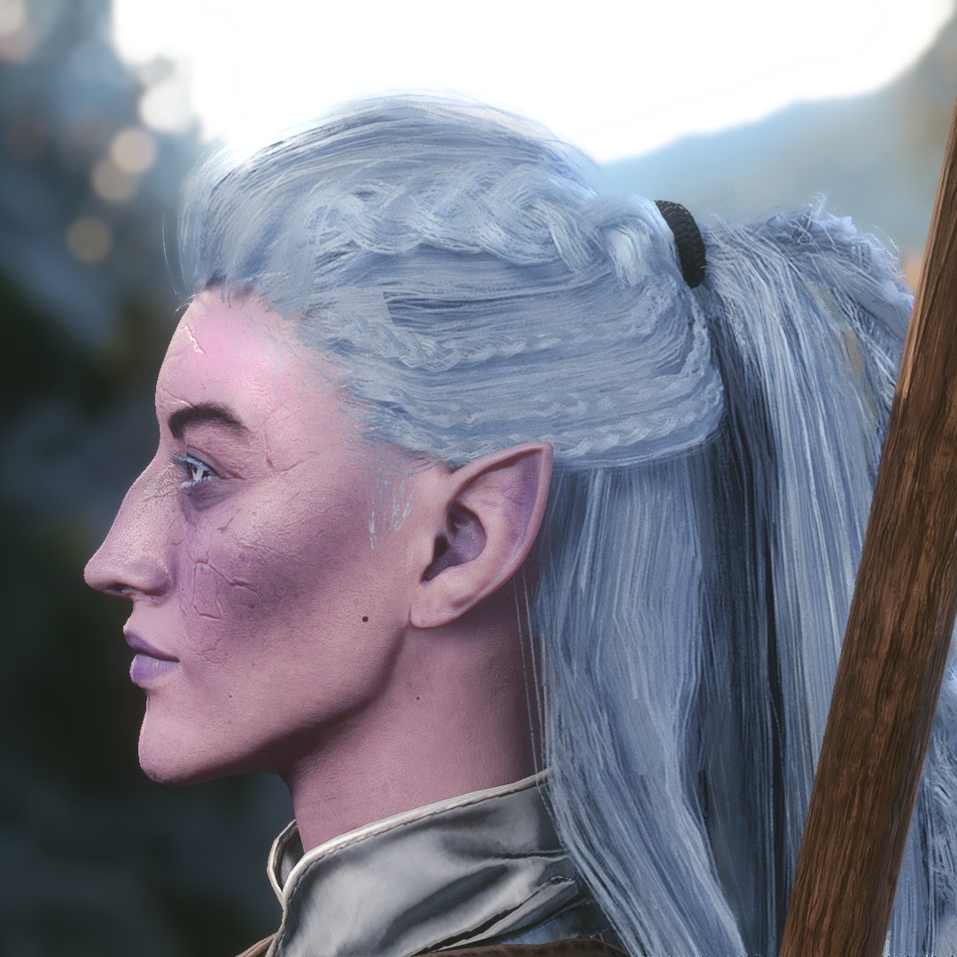 adrasteamoon's tweet photo. Wanted to make my own head for a Durge character, and I think I'm finally happy with it. This is Hemlock my lunar sorcerer 🌙 https://t.co/C55ecw5f0B