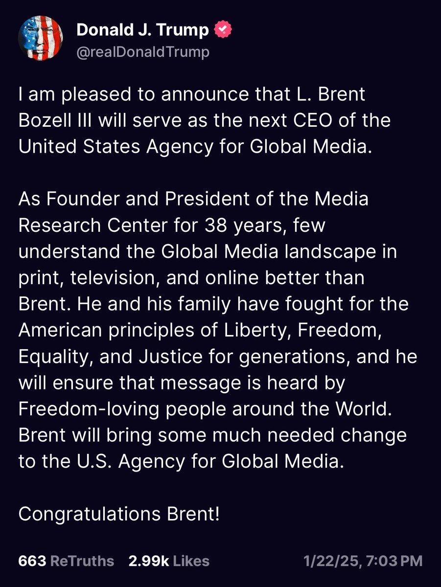 kyledcheney's tweet photo. Big week for the Bozell family: Son pardoned for Jan. 6 felonies on Monday, dad appointed to prominent role in Trump administration. https://t.co/pcMOqqteWR