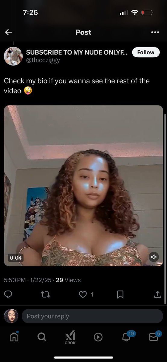 @thiccziggy 

TOO ALL MY PEOPLE THIS IS NOT MY ACCOUNT. 

This person is taking my videos and using AI to put their face on my body. This and @SJ_Sann are my only accounts. Please report this and their OF. They are doing the same there.

Attached is an example with the OG Vid https://t.co/7pxUpQOQ9o