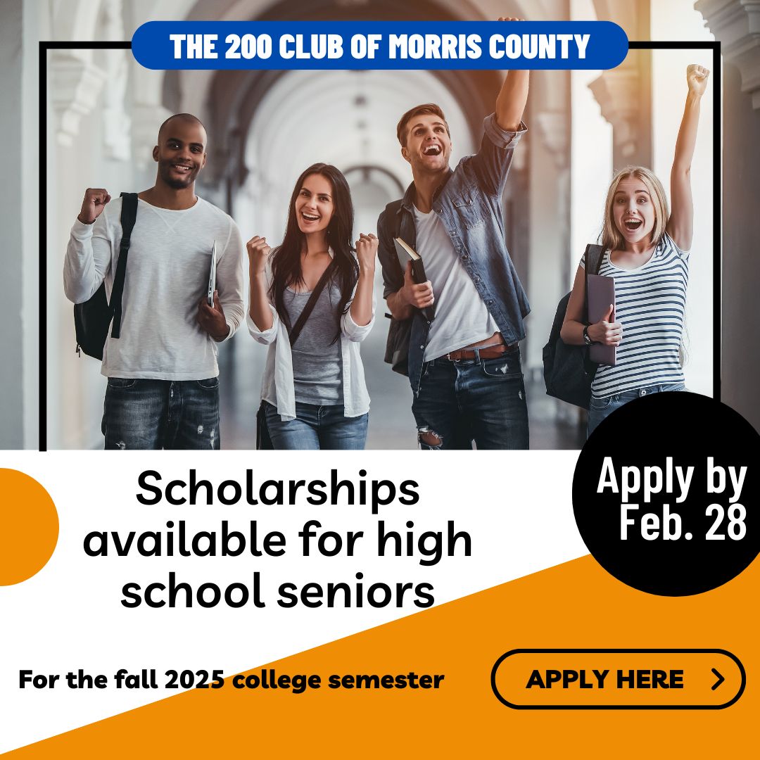 200ClubMorris's tweet photo. Don't let a deserving high school senior miss out on this scholarship opportunity!
There is only a little more than a month to have them apply for the 200 Club of Morris County Scholarship.
https://t.co/hTFByGVoEV stop accepting applications at 6 pm on Friday, February 28, 2025. https://t.co/Klk7YErBb0