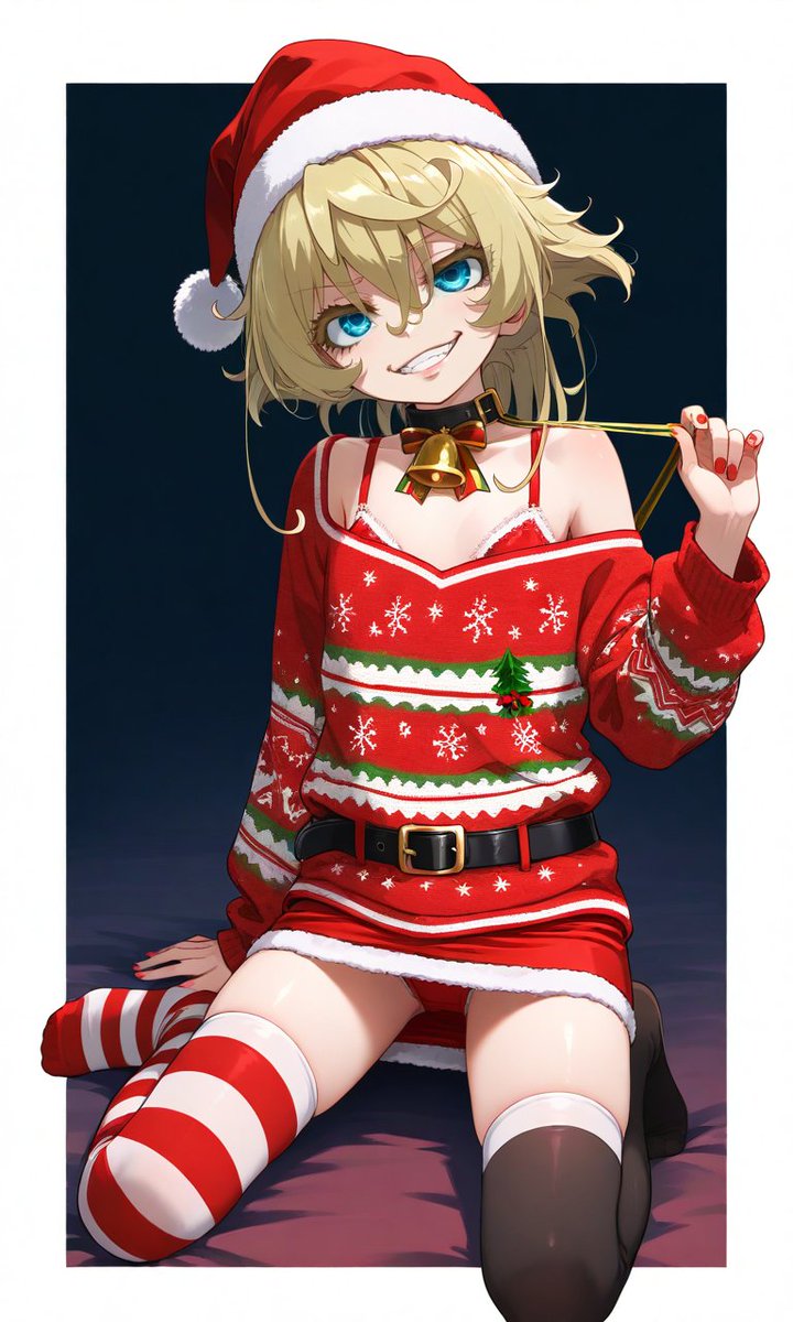 eliseo_nup's tweet photo. Tanya...☠ #Tanya #pixai #AnimeArt #previousyear #Christmas2024  [christmas]... [4] The first season of Youjo senki came out in 2017 and it's been 8 years and Tanya was 13 [8 + 13 = 2] https://t.co/8viIxXPAad