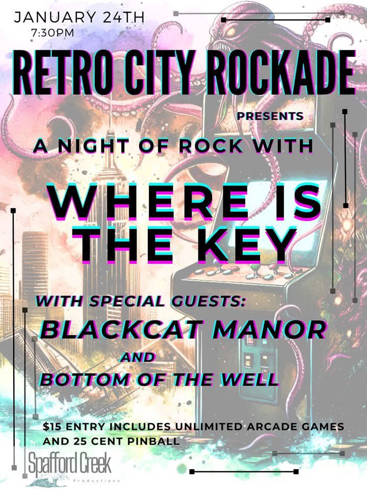Janesville WI this Friday at Retro City Rockade! #janesville #punk #rock #metal #arcade #pinball #livemusic
