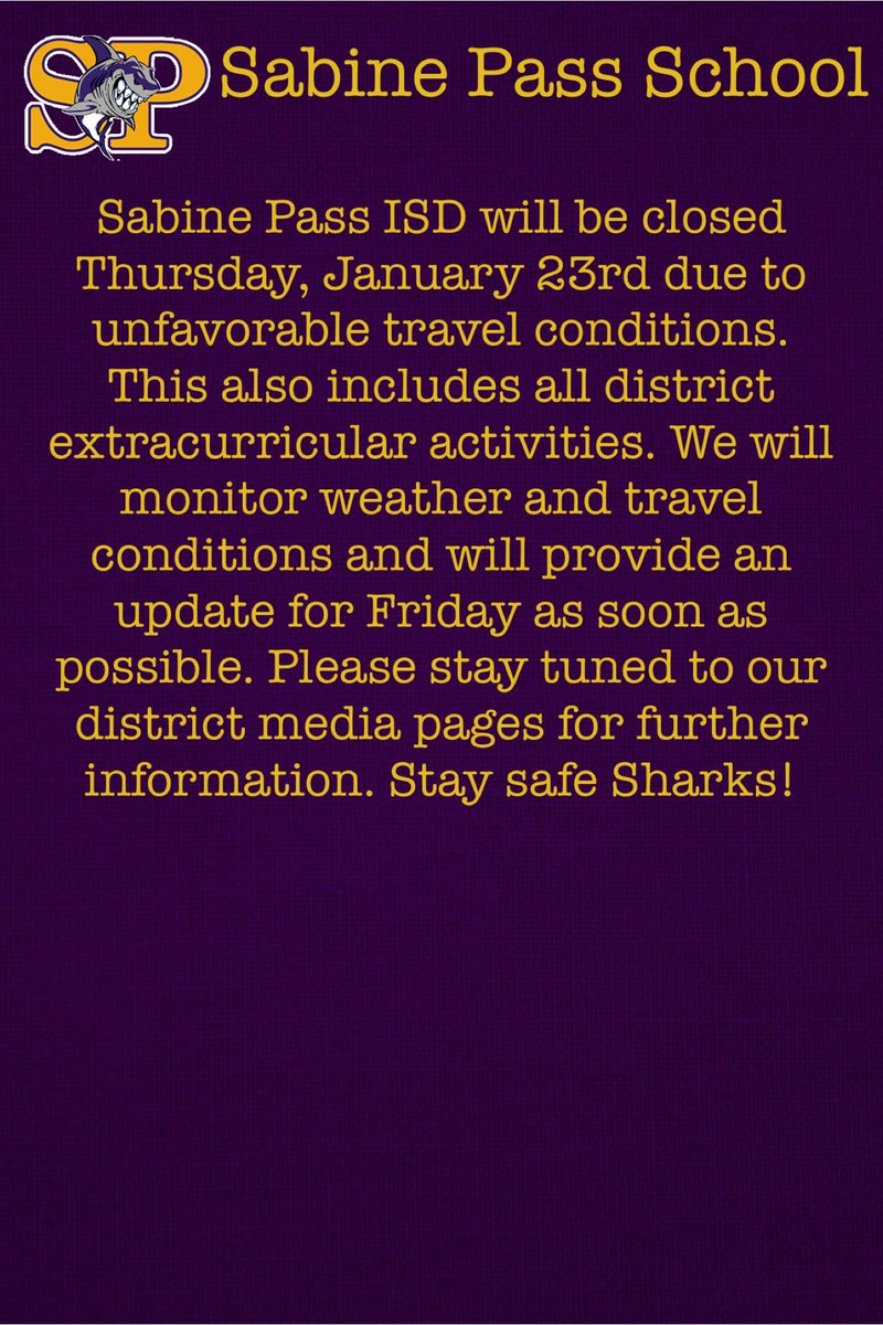 Sabine Pass ISD (@sabinepassisd) on Twitter photo 