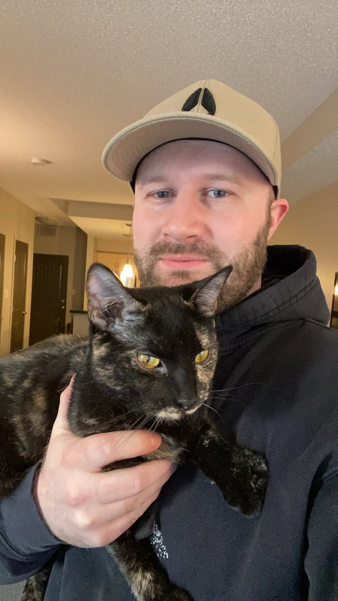 SkiddlySkip's tweet image. say hi to cat or else