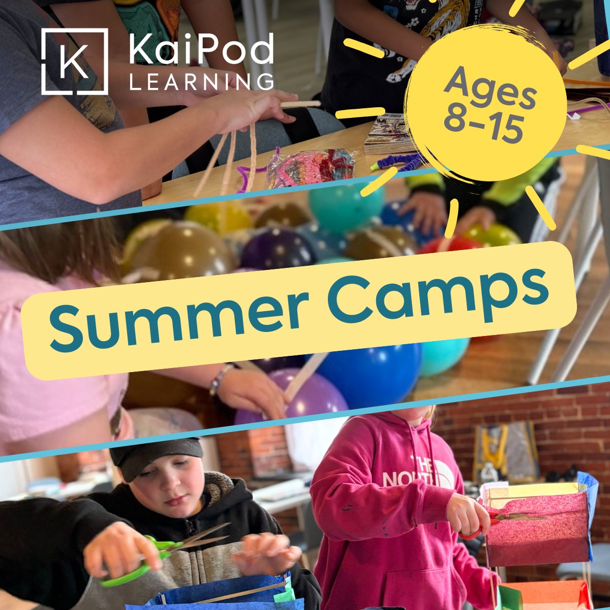 🚨 KaiPod summer camps are open for enrollment! 🚨

Summer is a great time for families to experience microschools firsthand! Small group settings allow for highly personalized programs &amp; experiences. 

Learn about our KaiPod camps in AZ, NH, and FL: hubs.li/Q033rsDz0