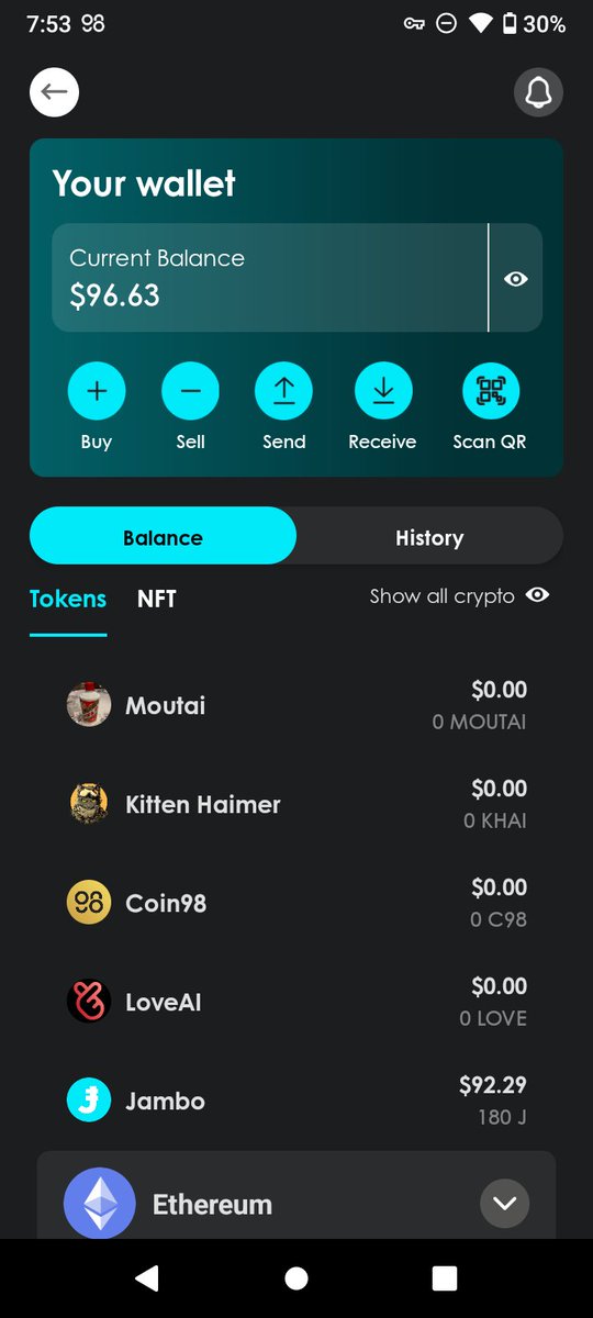 DonDofi's tweet photo. My $J airdrop to my jambo phone. Thanks @JamboTechnology https://t.co/b2A9Fsega8