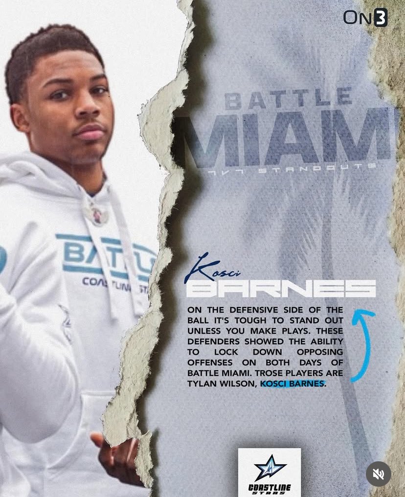 Great weekend In Miami 
<a href="/Coach_CJBailey/">CJ Bailey</a> @On3Recruits <a href="/RecruitGrimsley/">Recruit Grimsley Football</a> <a href="/grimsleyfb/">Grimsley Football</a>