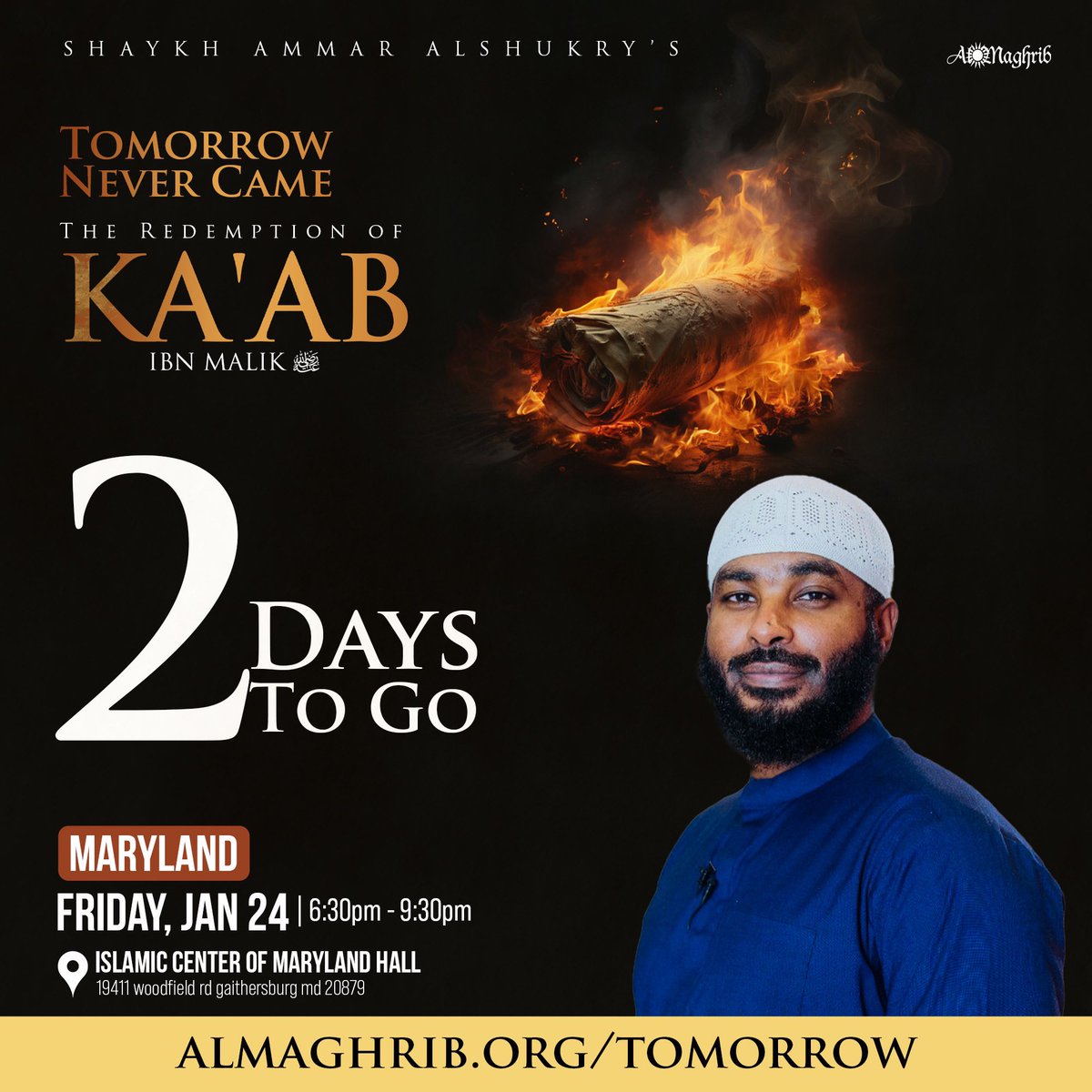 Only 2 days left until our IlmNight 👀 

🎟️ Register now ➡️ almaghrib.org/nurayn