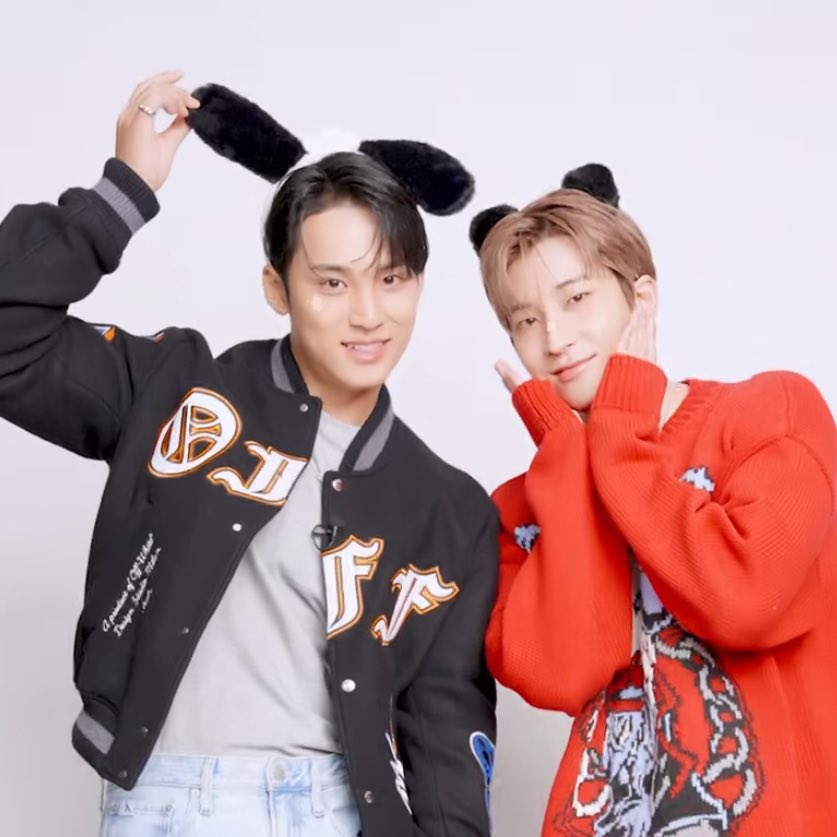 mwnists's tweet photo. the dog and cat of seventeen 😭 our golden retriever and black cat!! #민규 #원우 #민원 https://t.co/yjt4qtfDSu