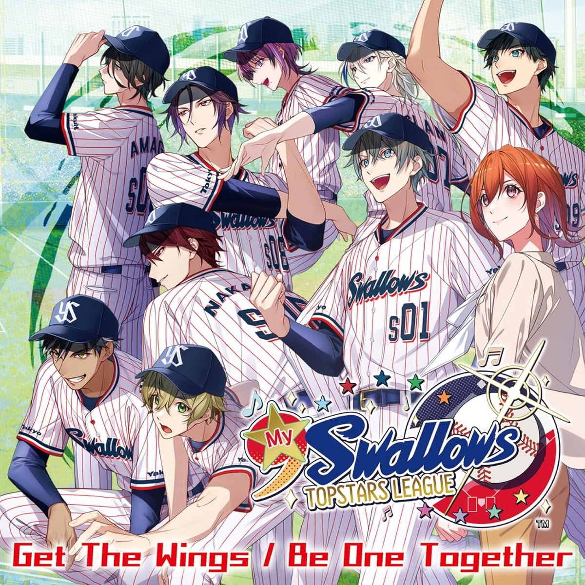 studioeden_inc's tweet photo. 【#マイナイン 主題歌CD本日リリース】
豪華声優9名が歌う「My9Swallows TOPSTARS LEAGUE」主題歌CDが本日発売です。
主題歌＆ ED曲のフルコーラス版を完全収録。
さらにREMIX、カラオケ、メーカー特典「つば九郎缶バッジ」付き！
どうぞ宜しくお願い致します。

#東京ヤクルトスワローズ #オトメイト https://t.co/x7F3g6dvbq