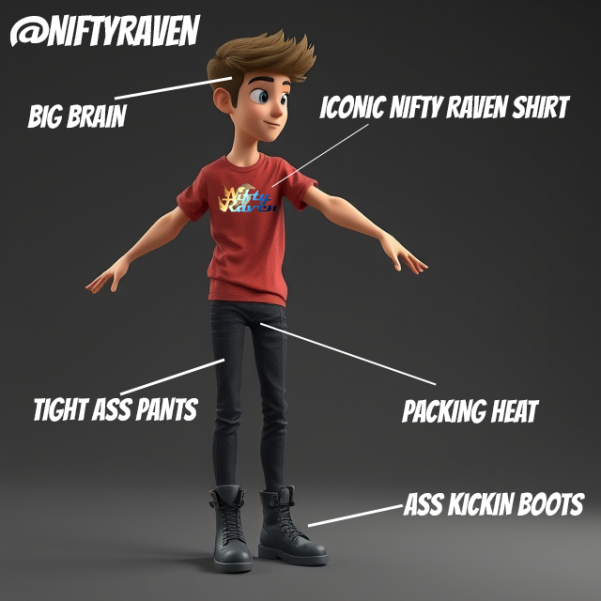 sircrone's tweet photo. My next #character for my #game
@NFTRVN #NiftyRaven
Again i am asking if you would like 2 be in my game.
The entry fee is different now.
Only 1 #VIPTOKEN from @NFTRVN https://t.co/7StX8K6Ftz
Join the discord to learn more #discord #gamedev #animation #character #lowpoly #games https://t.co/VCRkwWITtK