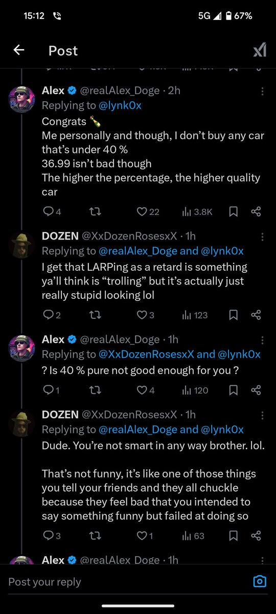 Leo_doge1's tweet photo. @XxDozenRosesxX @lynk0x Looks like you're the soy bitch 
Just picking fights because you on your period https://t.co/CX1AIgIrXn