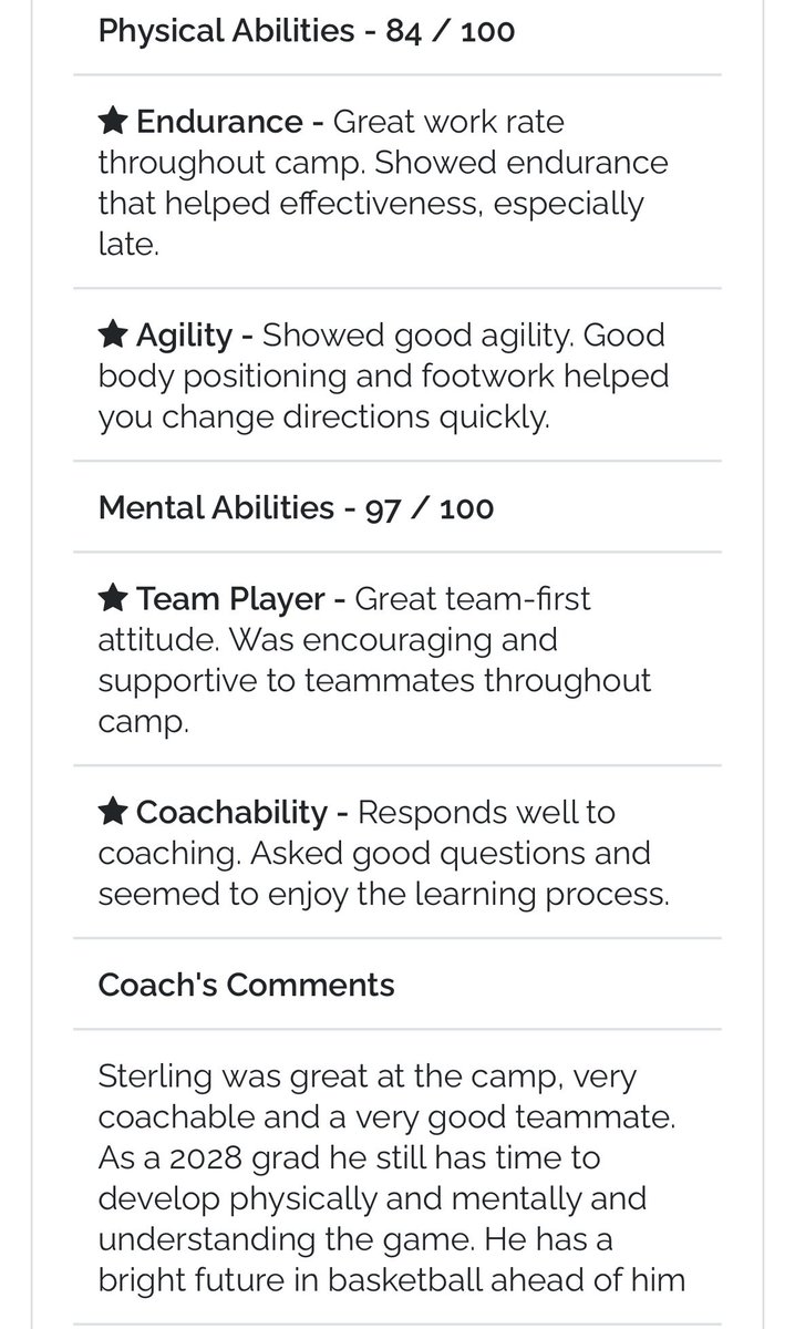 Sterlings2028's tweet photo. Exact Sports Camp 7/6/24 - This camp provided me with the opportunity to learn about my potential as an athlete, and play in front of college coaches. Despite being the youngest player at this camp, I effectively competed with experienced and developed upperclassmen. https://t.co/zqmd3YtdRN