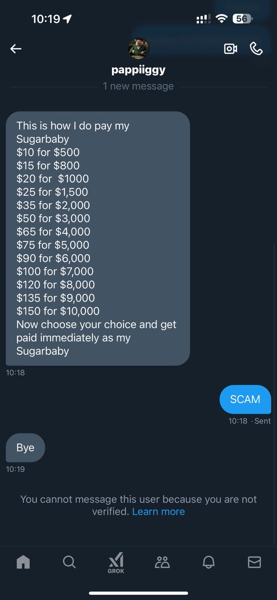 GoddessJoha's tweet photo. Beware @pappiiggy is a scammer! Never pay First Ladies 

#findom #dommie #humanATM #paypig #piggy https://t.co/yx5DpSzx6S