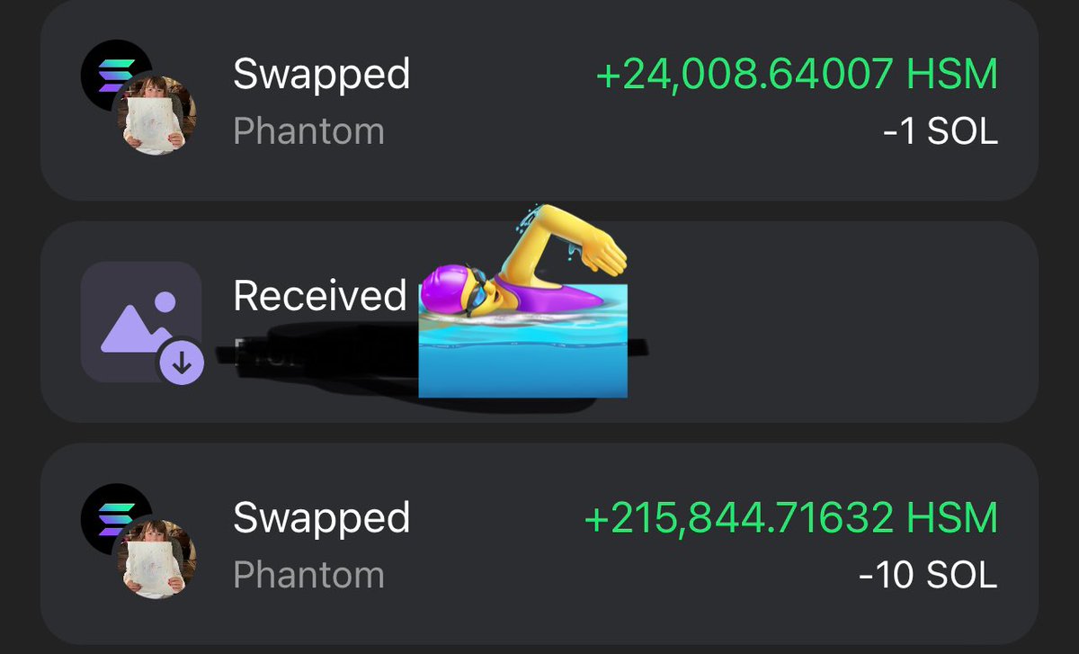 Just deployed 11 sol into $HSM will be deploying more. 💖✨🧜‍♀️