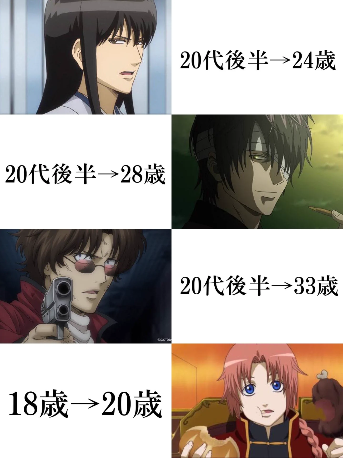 銀魂 キャラ 年齢