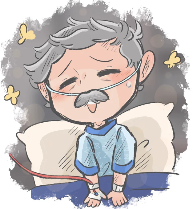 I had to draw him awake and alert too  