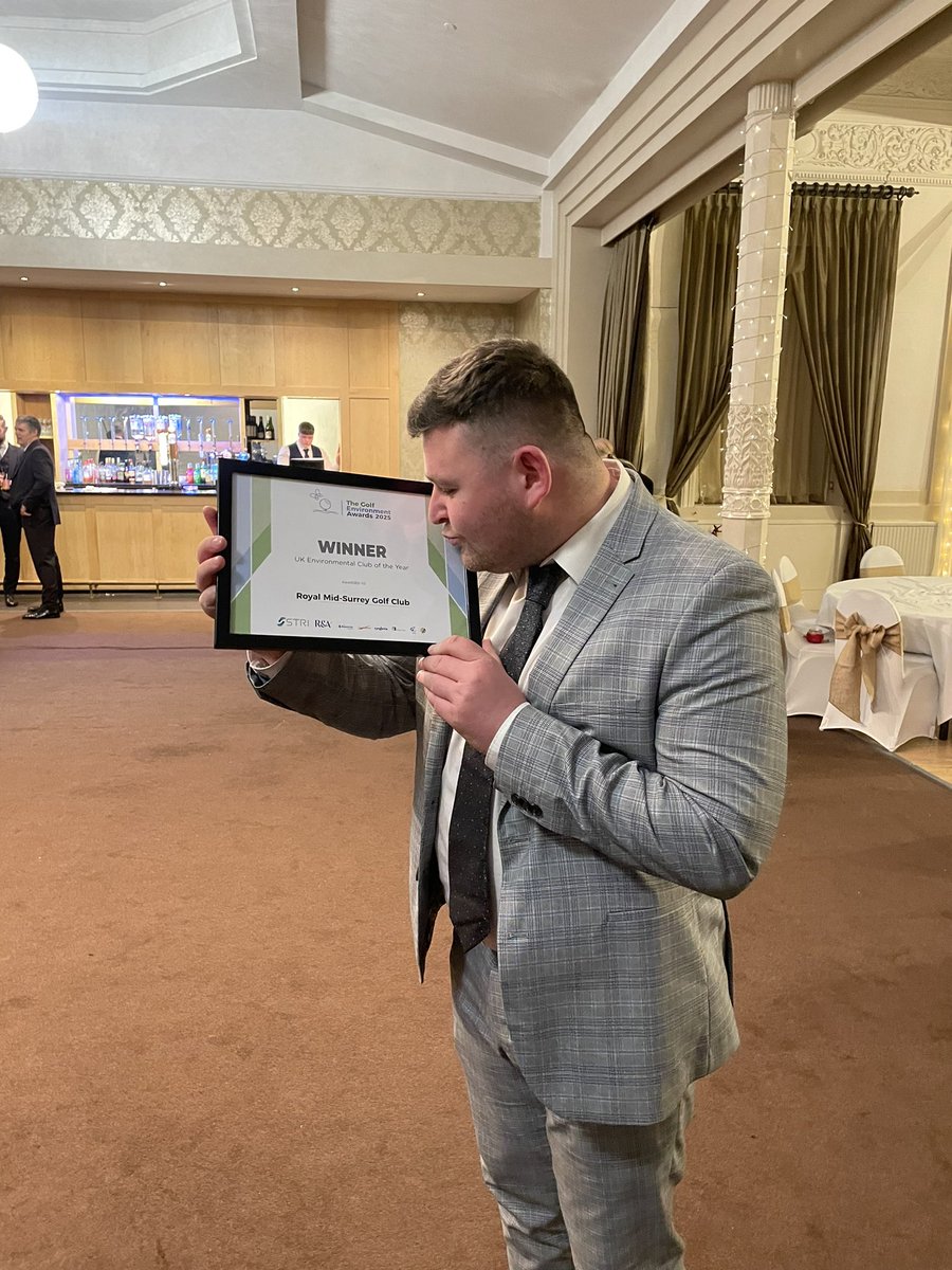 RMS-Greens (@rmsgc_course) on Twitter photo <a href="/RoyalMSGC/">Royal Mid-Surrey GC</a>'s finest on-tour attending the <a href="/golfenvawards/">Golf Environment Awards</a> at #BTME2025 - and winning the, 'UK Environmental GolfClub of the Year.' We can't all be heroes; someone has to sit on the kerb and clap as <a href="/ClaireSilva18/">Claire Silva</a> RM-S Club SustainabilityOfficer walks past!! 🥳 <a href="/RoyalMSGC/">Royal Mid-Surrey GC</a>'s finest on-tour attending the <a href="/golfenvawards/">Golf Environment Awards</a> at #BTME2025 - and winning the, 'UK Environmental GolfClub of the Year.' We can't all be heroes; someone has to sit on the kerb and clap as <a href="/ClaireSilva18/">Claire Silva</a> RM-S Club SustainabilityOfficer walks past!! 🥳