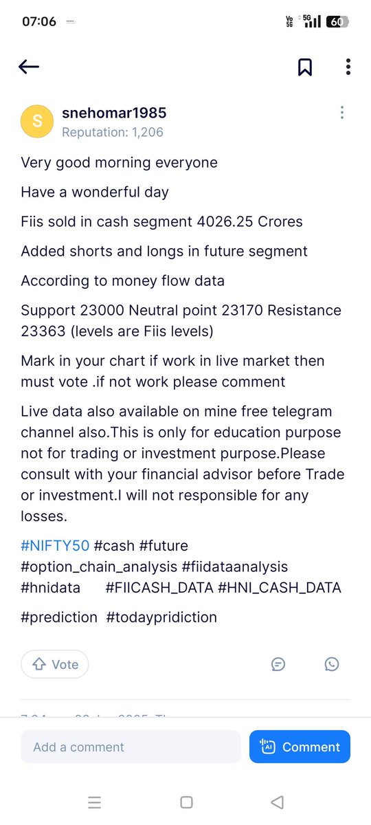 sonuomar122's tweet image. Very good morning everyone 
 #option_chain_analysis #fiidataanalysis #hnidata    #todaypridiction   #FIICASH_DATA #HNI_CASH_DATA #nifty50 #nifty50technicals 
#expiry this is only for education purpose not for trading or investment purpose.I will not responsible for any losses.
