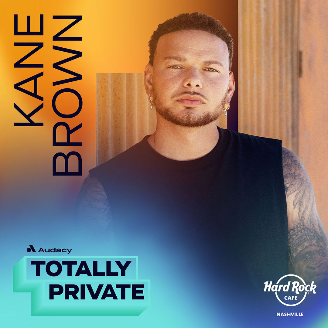 You and your crew have a chance to win an <a href="/Audacy/">Audacy</a> Totally Private show starring @KaneBrown at Reverb at <a href="/HardRock/">Hard Rock Cafe</a> Nashville! 

Listen at 9:30, 11:30, 1:30, 3:30 &amp; 5:30 all this week for your keyword to enter to win!