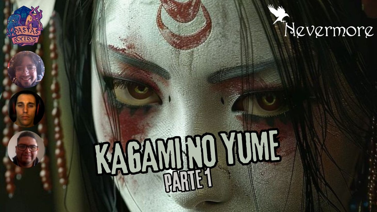 Kagami no Yume - Parte 1/3 (#Nevermore)
Volvemos con el cuervo, esta vez en el lejano Japón
-----
🎙Spotify
open.spotify.com/episode/5yNP6r…
🎙Youtube
youtu.be/T3CtNHRHneo?si…
🎙Ivoox
go.ivoox.com/rf/138036765

<a href="/Perversod20/">Perverso d20</a> <a href="/HombreSinTildes/">Ángel D.R.</a> 

#juegosderol #podcast #actualplay #edgarallanpoe