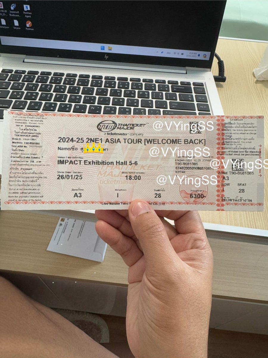 VYingSS's tweet photo. ขายบัตรวันอาทิตย์ 26 โซน A3 ค่ะ 
เนื่องจากติดธุระไม่ได้ไปแล้ว นัดรับ bts mrt ได้ค่ะ 

#2NE1BKK2025 #2NE1inBKK
#WELCOMEBACK_2NE1_TO_THAILAND 
#2NE1inBANGKOK https://t.co/QFxYRL7WQo