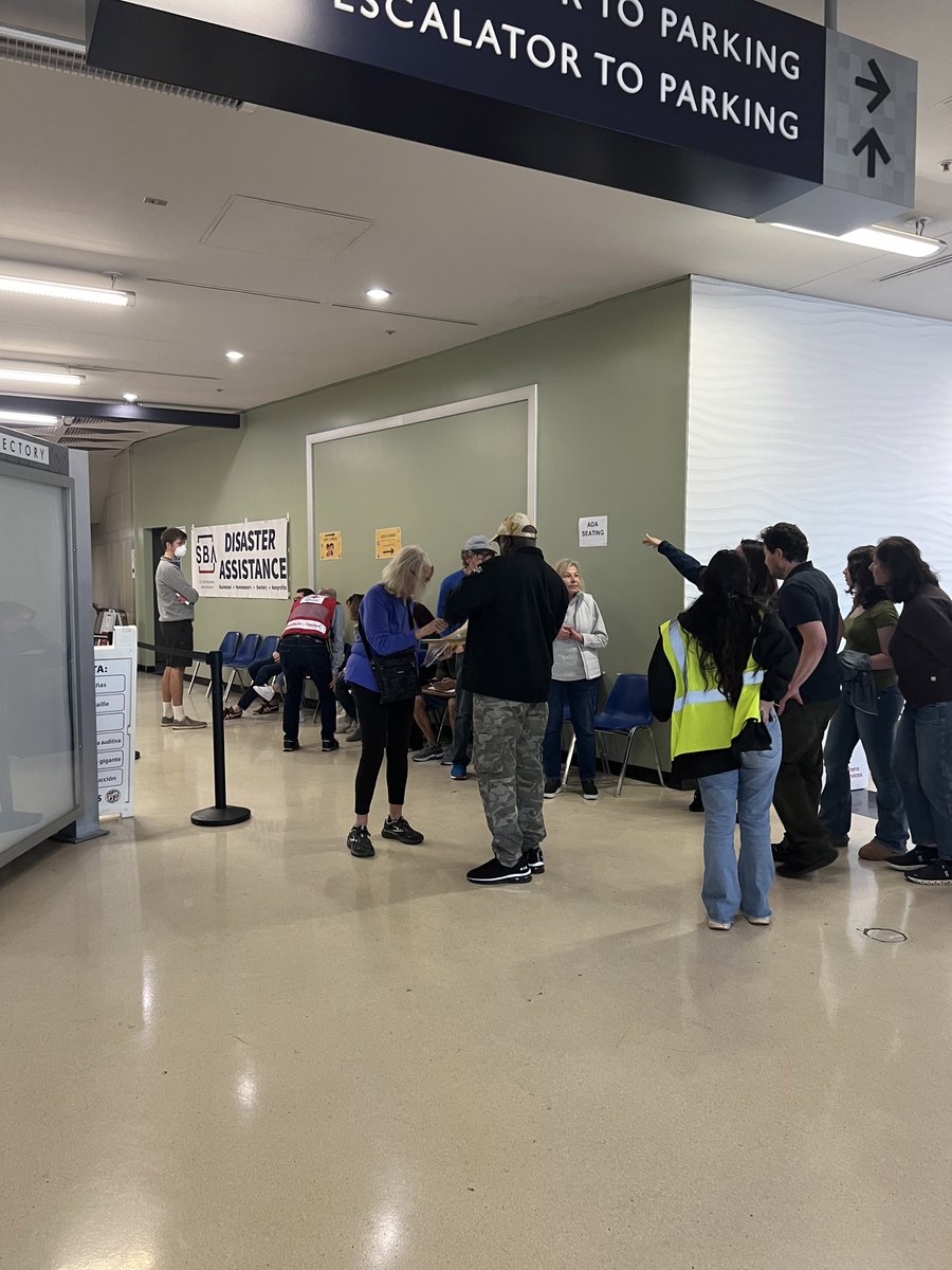 MayorOfLA's tweet photo. The City's Disaster Recovery Center remains open as a one-stop information source for Angelenos impacted by the fires.

More than 2,100 households have already received support from officials on site.

UCLA Research Park
📍10850 Pico Blvd
⏰ 9:00 AM - 8:00 PM | 7 days a week for the next several weeks.