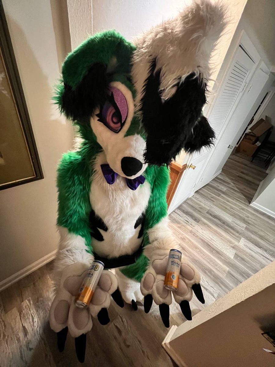 Lycanroxxx's tweet image. FULLSUIT ACQUIRED‼️

Wonderful work by @FruitsOfElune, thank you SO SO much!! He's so comfy and fun to wear, I couldn't be happier with him!