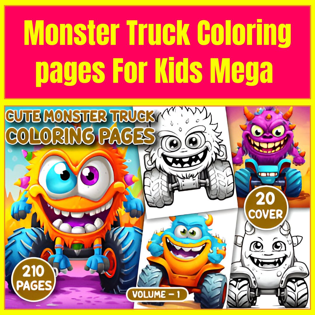 ColorMe3Digital's tweet image. 🚛 210 Monster Truck Coloring Pages for Kids
✅ 210 fun designs + 20 book covers
✅ A4 size, PDF &amp;amp; PNG files (300 dpi)
Perfect for little truck fans to color and create! 🖍️

#MonsterTruckFun #ColoringForKids