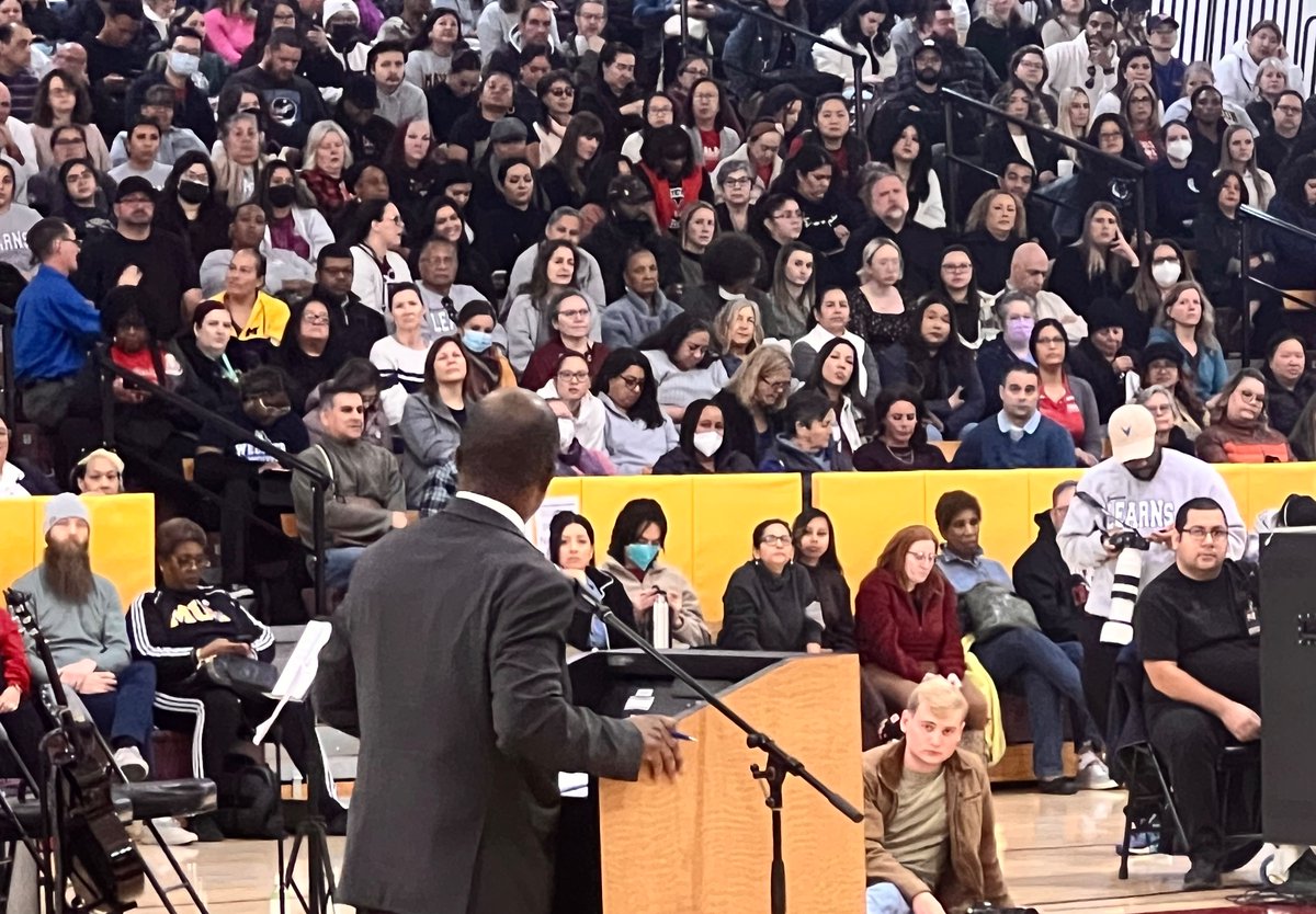 So inspired by the staff, board members, and students in Pasadena Unified School District. Thank you for inviting me to your return to school event for your staff. We have been helping the district get needed school funding, meals, and temporary housing. We will help the people