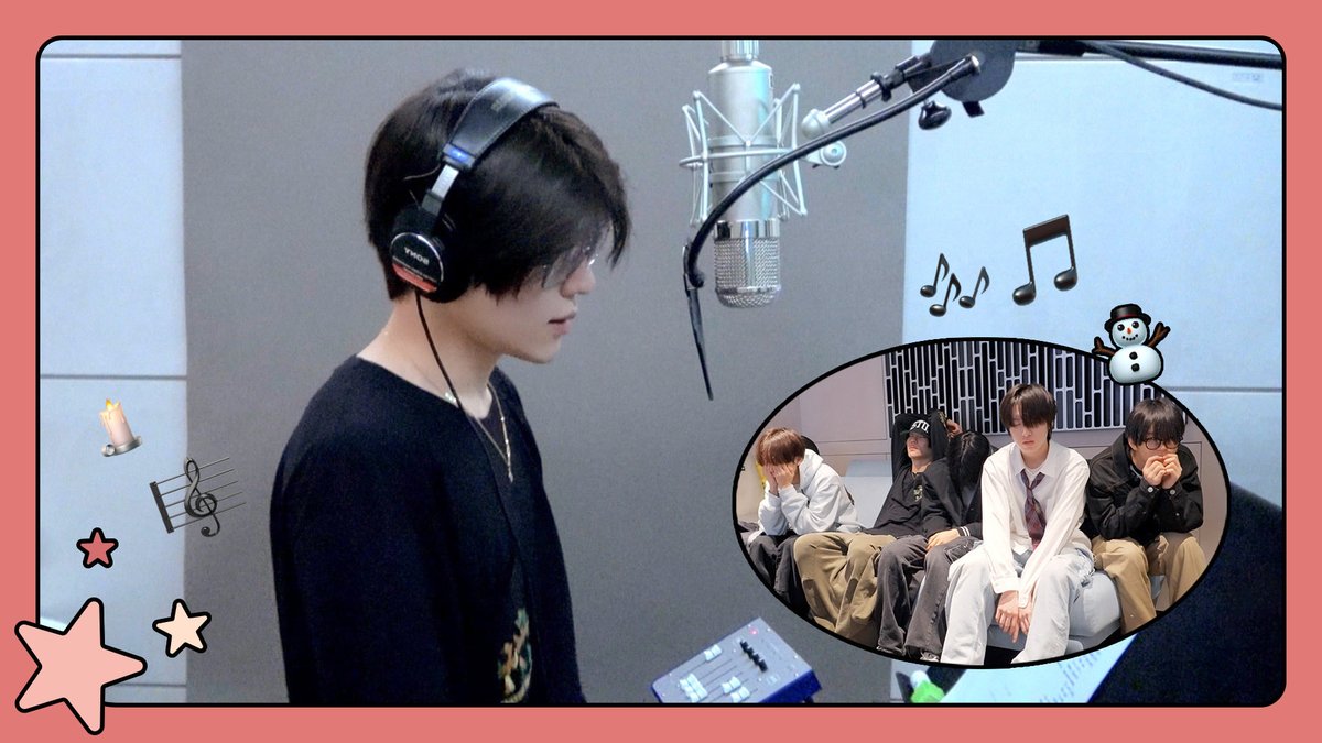 Sneak peek behind the scenes of Wishful Winter recording! It's been a really cool experience. We're all working hard to make sure every vocal line sounds perfect. There's a lot of focus and concentration, but we're also having fun and enjoying the process. youtu.be/P5IHsoAnJgs