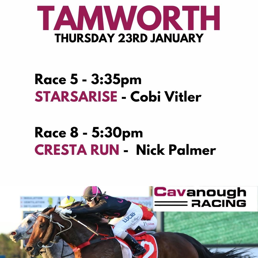cavanoughracing's tweet photo. Two runners for the team today at Tamworth.
Good luck to connections 💪 https://t.co/pQB4g5m7Ih